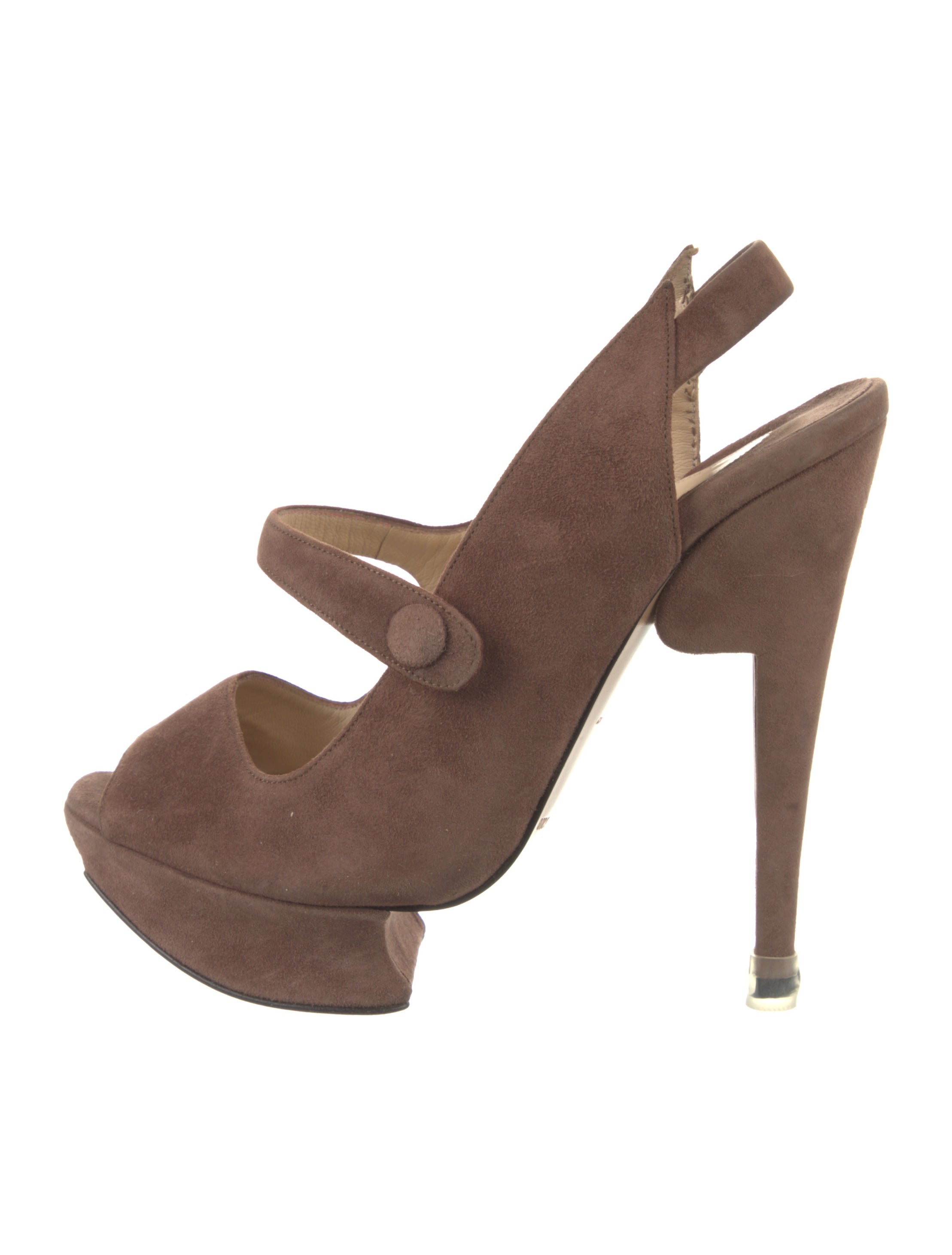 Nicholas Kirkwood Suede Slingback Sandals