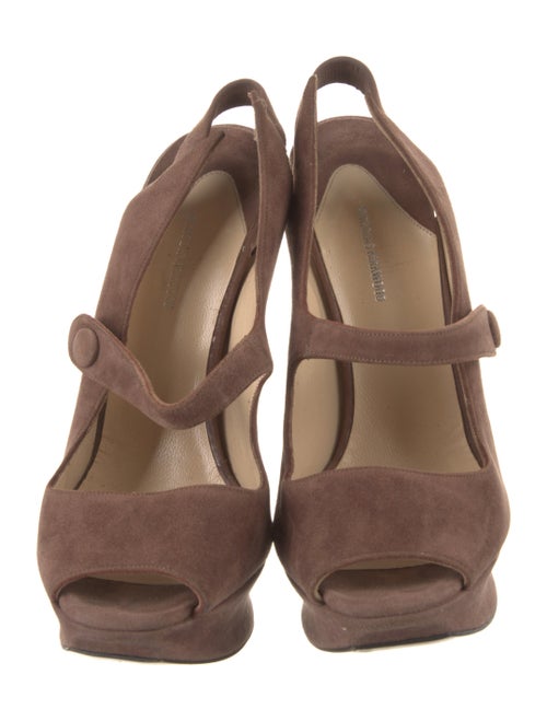 Nicholas Kirkwood Suede Slingback Sandals