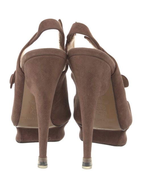 Nicholas Kirkwood Suede Slingback Sandals