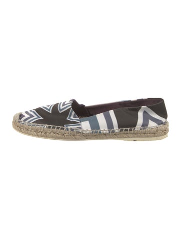 Nicholas Kirkwood Flats Satin Printed Espadrilles IT 37.5 | 7.5