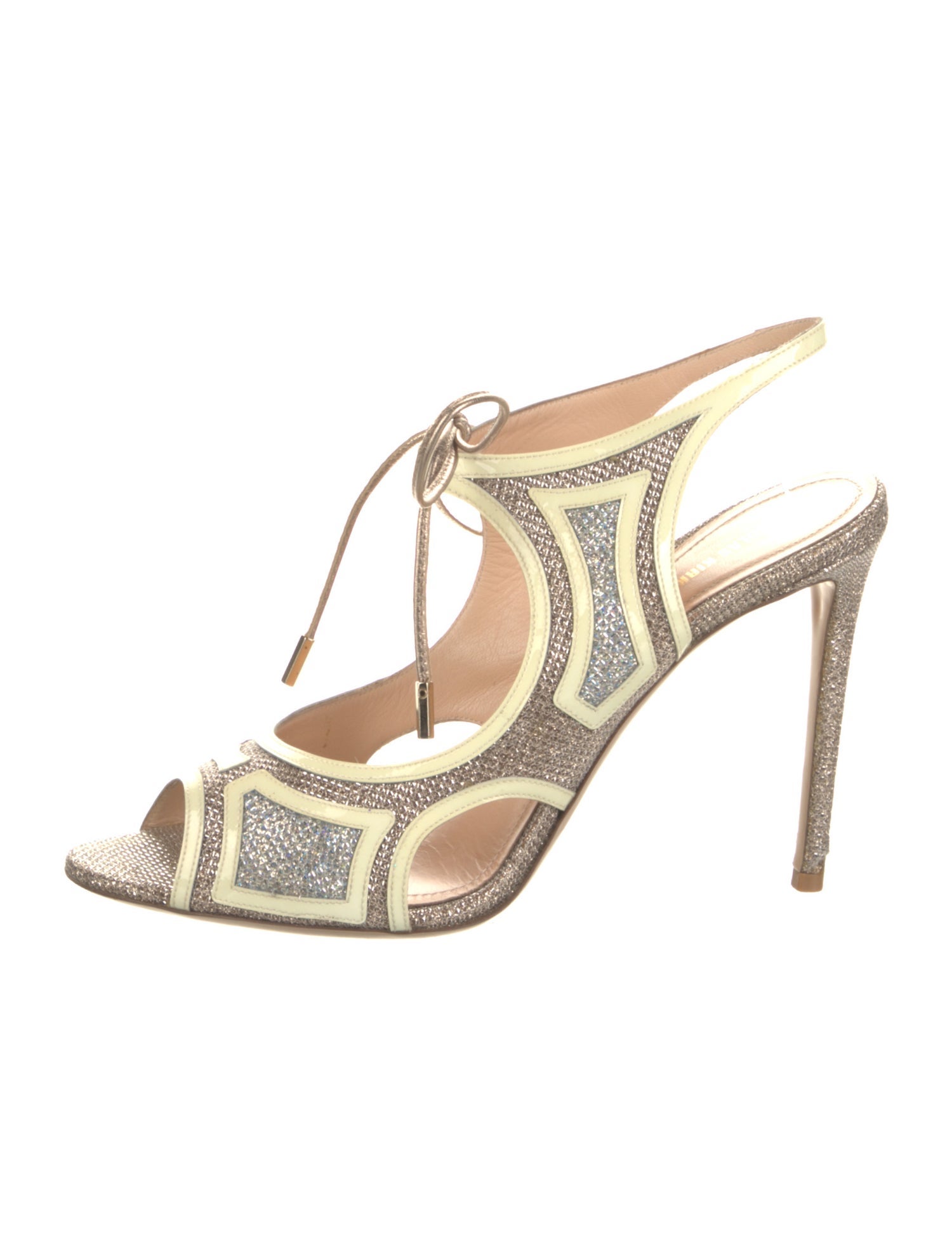 Nicholas Kirkwood Printed Slingback Sandals