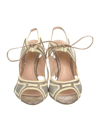 Nicholas Kirkwood Printed Slingback Sandals