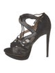 Nicholas Kirkwood Suede Mesh Accents Sandals