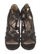 Nicholas Kirkwood Suede Mesh Accents Sandals