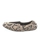 Nicholas Kirkwood Embossed Leather Animal Print Ballet Flats