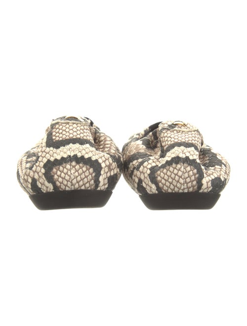 Nicholas Kirkwood Embossed Leather Animal Print Ballet Flats