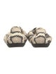 Nicholas Kirkwood Embossed Leather Animal Print Ballet Flats
