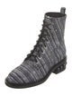 Nicholas Kirkwood Printed Studded Accents Combat Boots