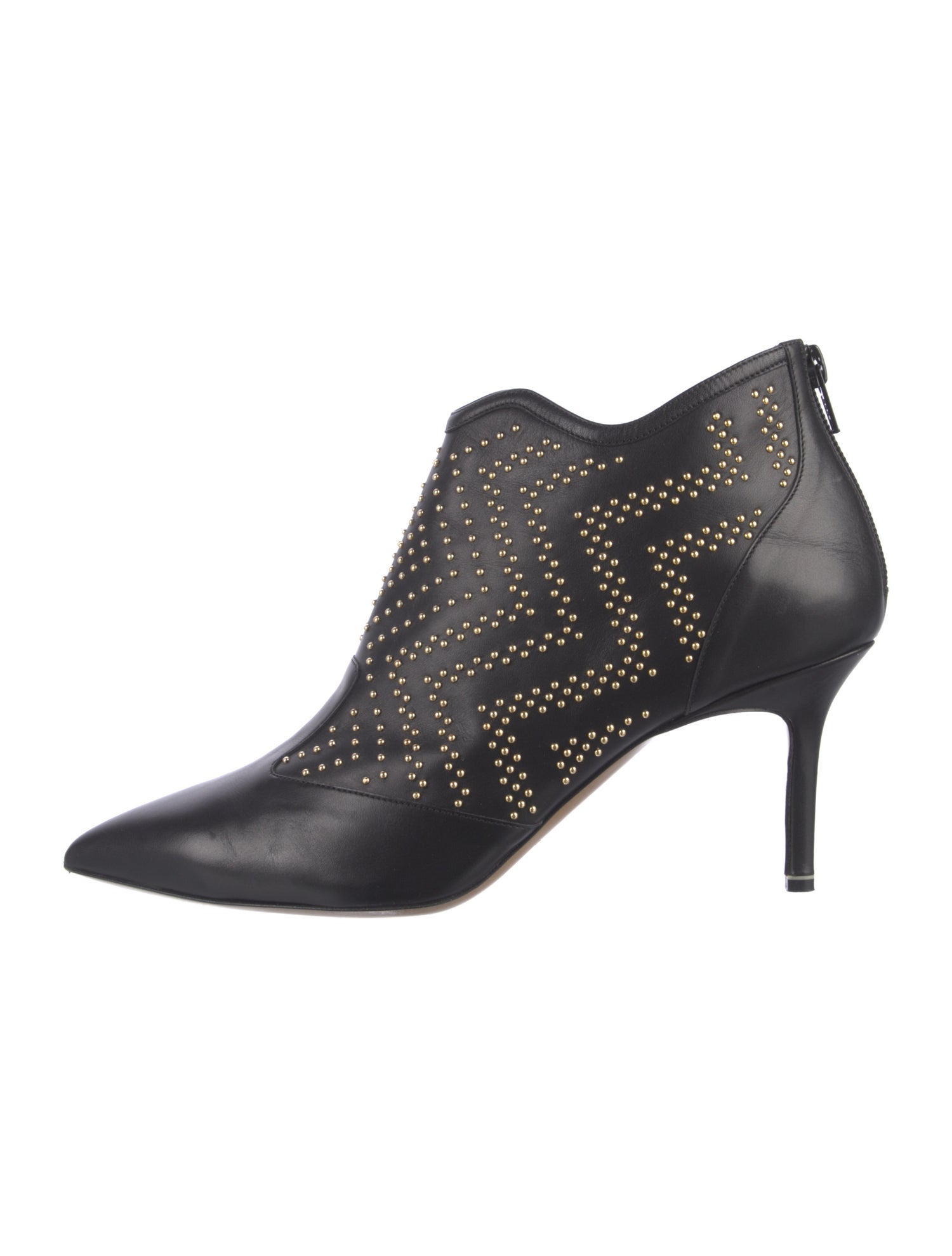 Nicholas Kirkwood Leather Studded Accents Boots