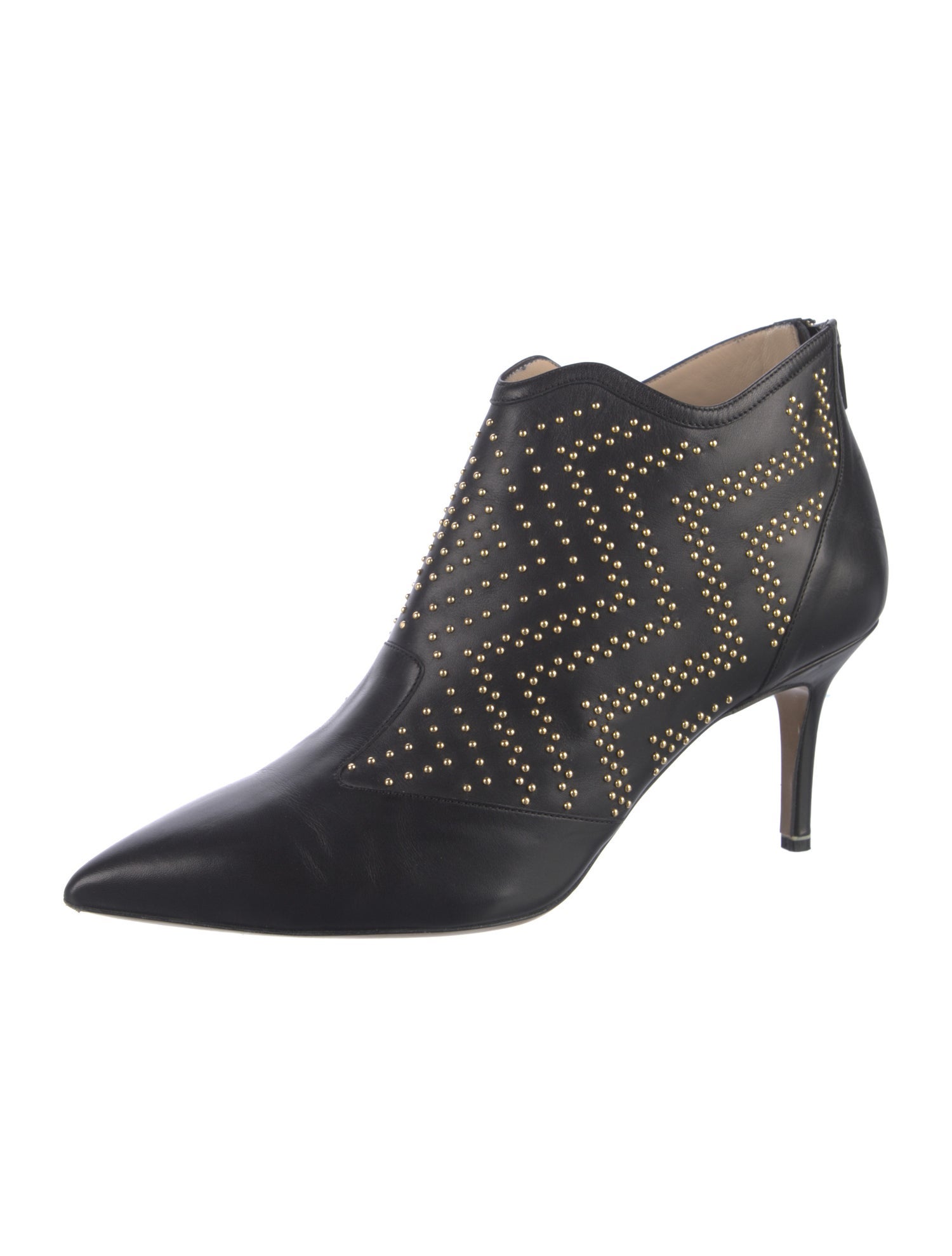 Nicholas Kirkwood Leather Studded Accents Boots