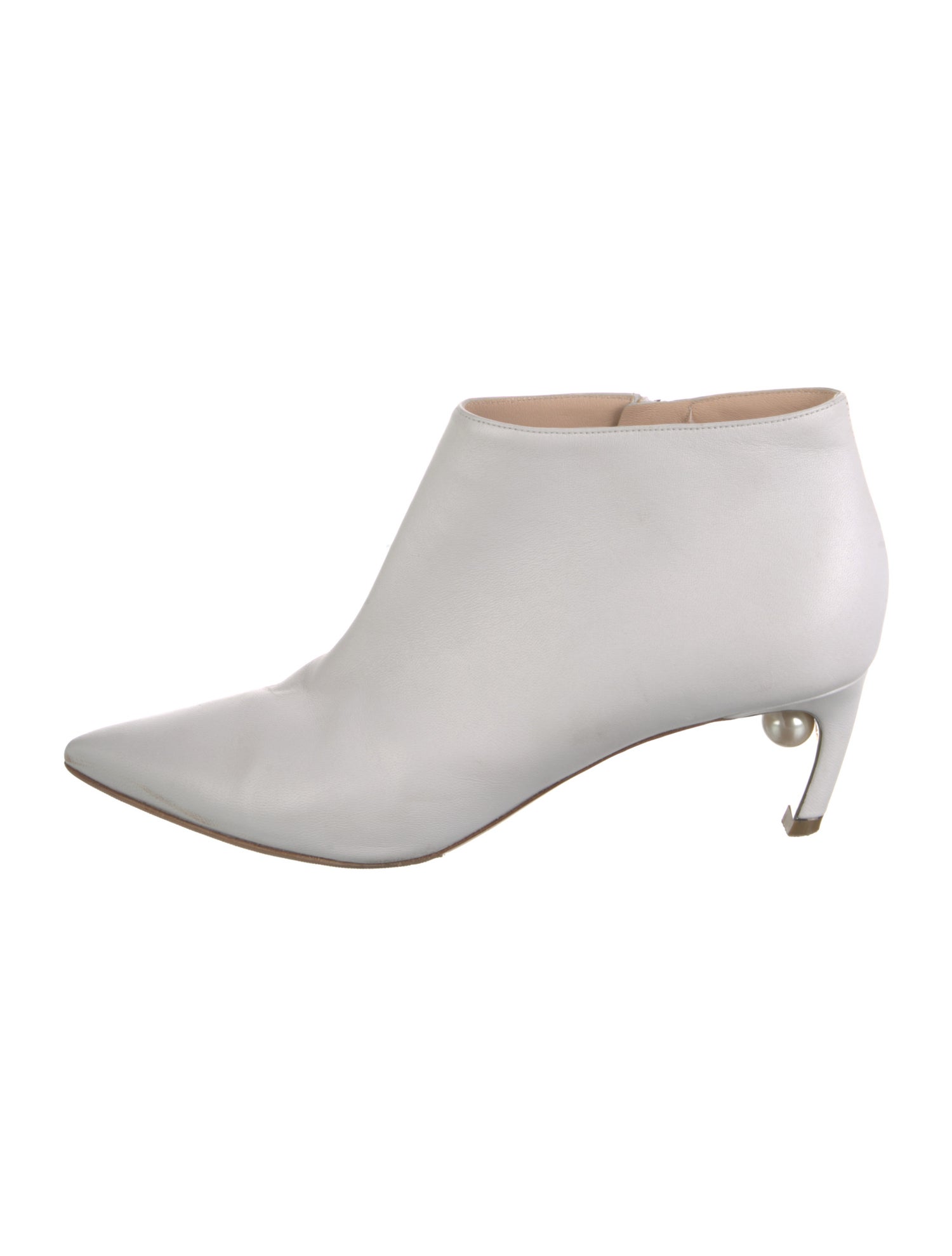 Nicholas Kirkwood Leather Beaded Accents Boots