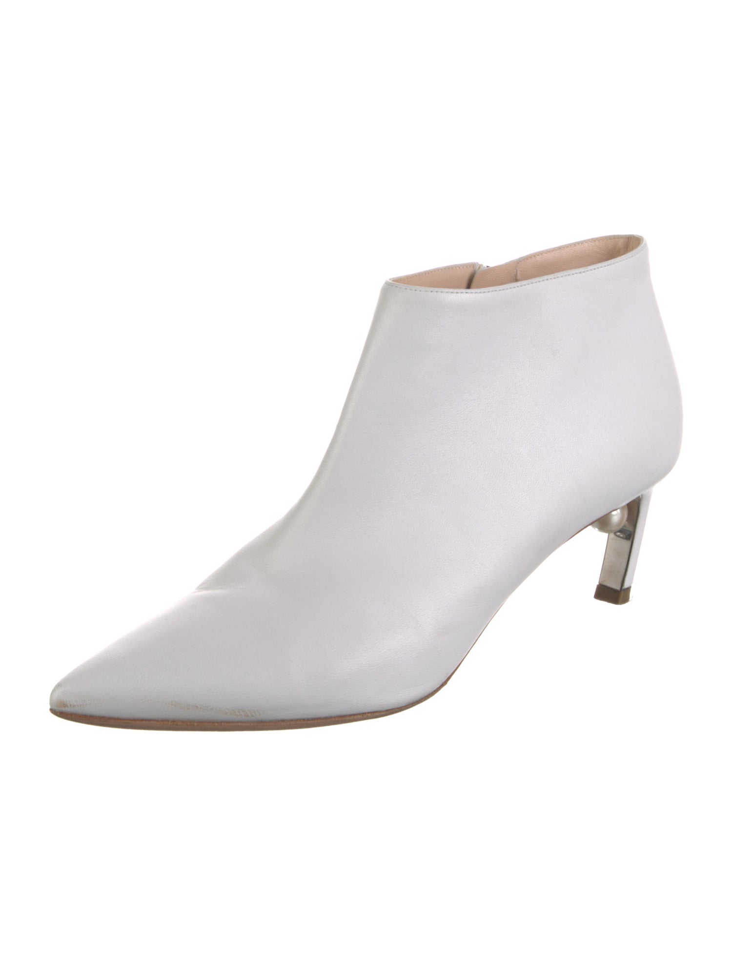 Nicholas Kirkwood Leather Beaded Accents Boots