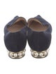 Nicholas Kirkwood Faux Pearl Accents Suede Loafers