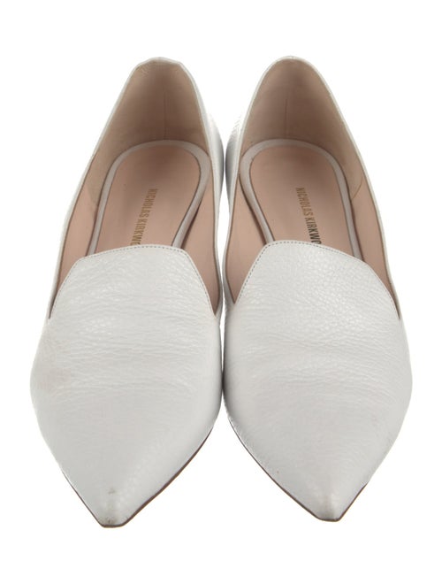 Nicholas Kirkwood Faux Pearl Accents Leather Loafers