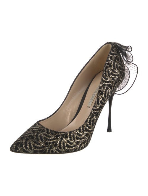 Nicholas Kirkwood Printed Ruffle Embellishment Pumps