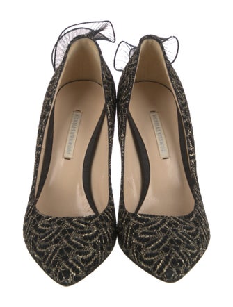 Nicholas Kirkwood Printed Ruffle Embellishment Pumps