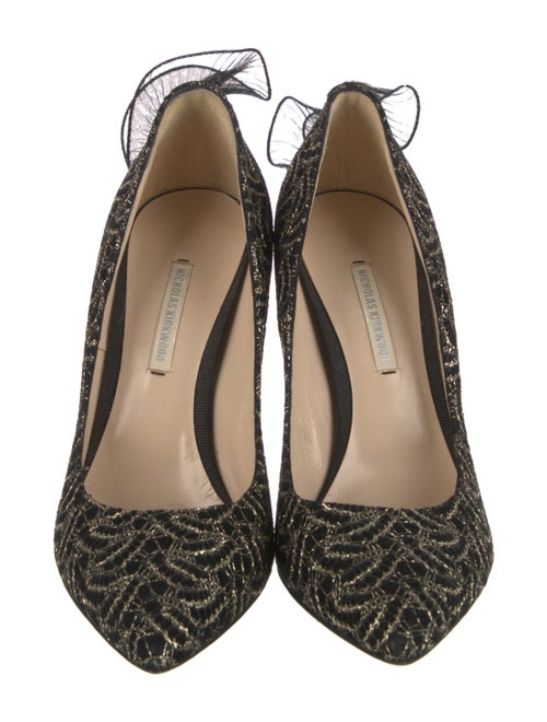 Nicholas Kirkwood Printed Ruffle Embellishment Pumps