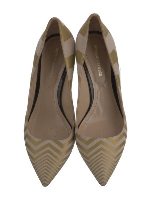 Nicholas Kirkwood Suede Printed Pumps