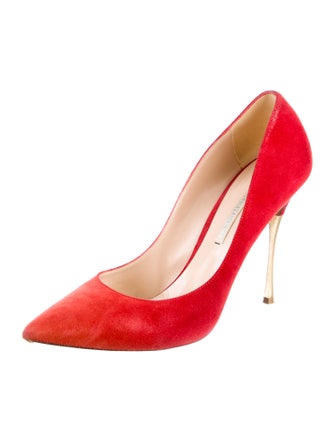 Nicholas Kirkwood Suede Ruffle Embellishment Pumps