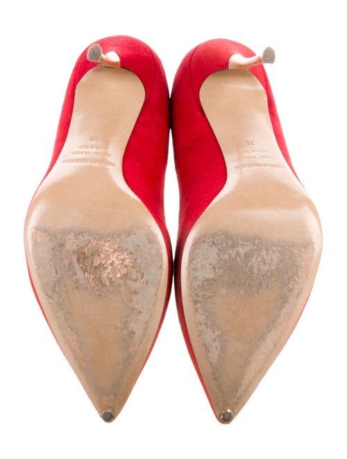 Nicholas Kirkwood Suede Ruffle Embellishment Pumps