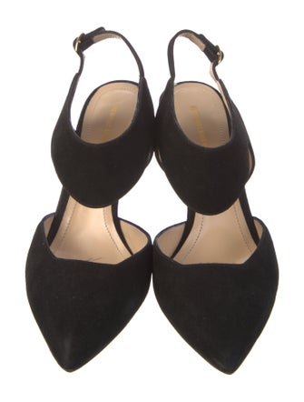 Nicholas Kirkwood Suede Slingback Pumps