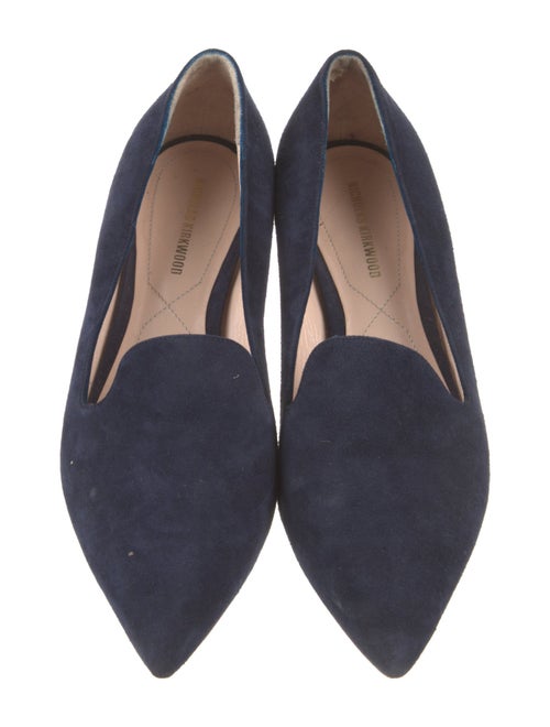 Nicholas Kirkwood Faux Pearl Accents Suede Loafers