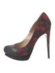 Nicholas Kirkwood Satin Printed Pumps