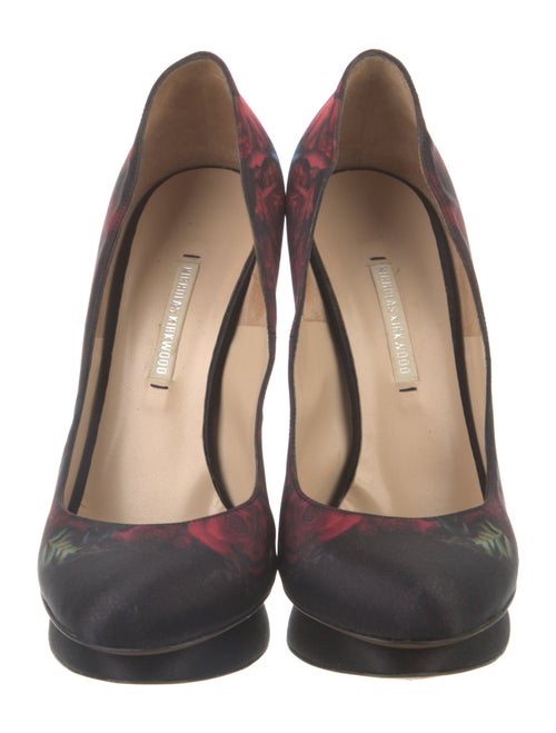 Nicholas Kirkwood Satin Printed Pumps