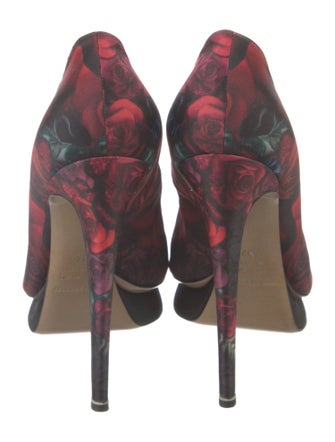 Nicholas Kirkwood Satin Printed Pumps