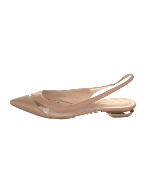 Nicholas Kirkwood Leather Slingback Flats