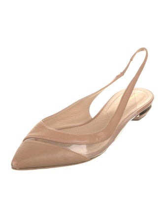 Nicholas Kirkwood Leather Slingback Flats