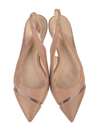 Nicholas Kirkwood Leather Slingback Flats