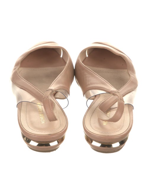 Nicholas Kirkwood Leather Slingback Flats