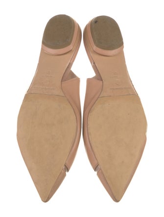 Nicholas Kirkwood Leather Slingback Flats