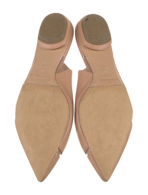 Nicholas Kirkwood Leather Slingback Flats