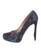 Nicholas Kirkwood Suede Printed Pumps