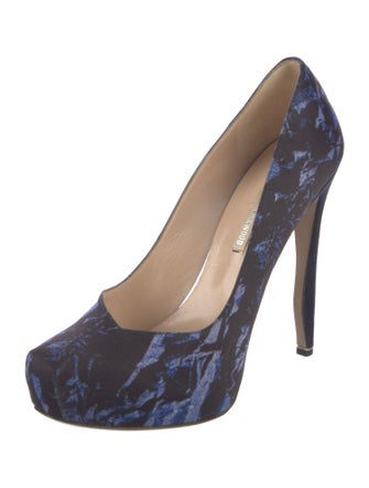 Nicholas Kirkwood Suede Printed Pumps