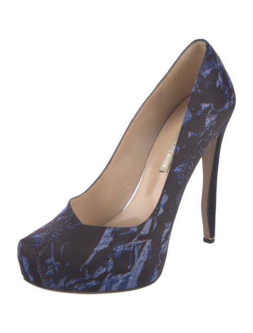 Nicholas Kirkwood Suede Printed Pumps