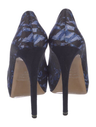 Nicholas Kirkwood Suede Printed Pumps