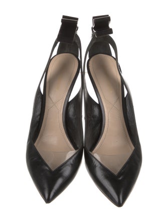 Nicholas Kirkwood Leather Bow Accents Slingback Pumps