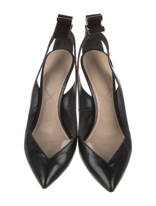Nicholas Kirkwood Leather Bow Accents Slingback Pumps