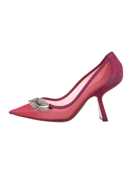 Nicholas Kirkwood Suede Crystal Embellishments Pumps