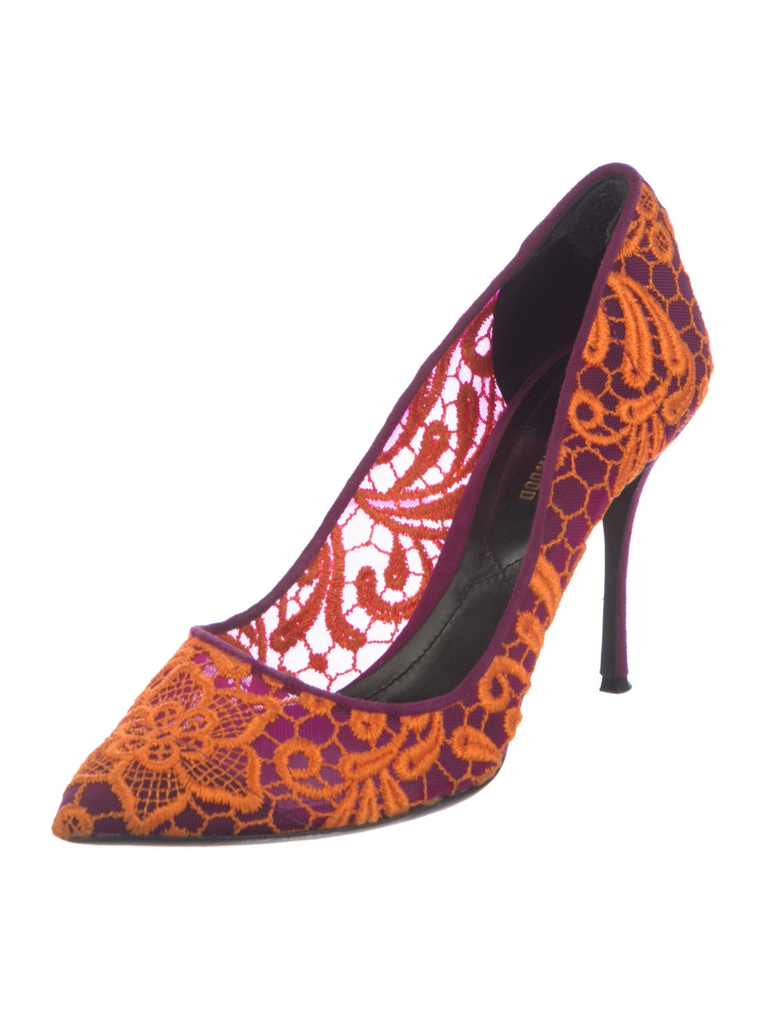 Nicholas Kirkwood Mesh Lace Pattern Pumps