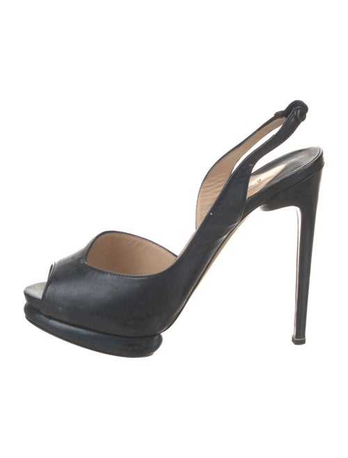 Nicholas Kirkwood Leather Slingback Pumps