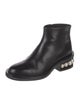 Nicholas Kirkwood Leather Beaded Accents Boots