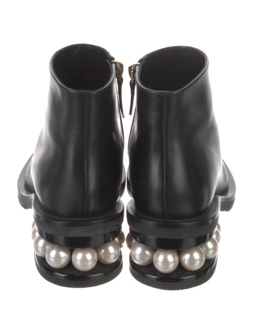 Nicholas Kirkwood Leather Beaded Accents Boots