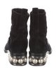 Nicholas Kirkwood Velvet Beaded Accents Moto Boots