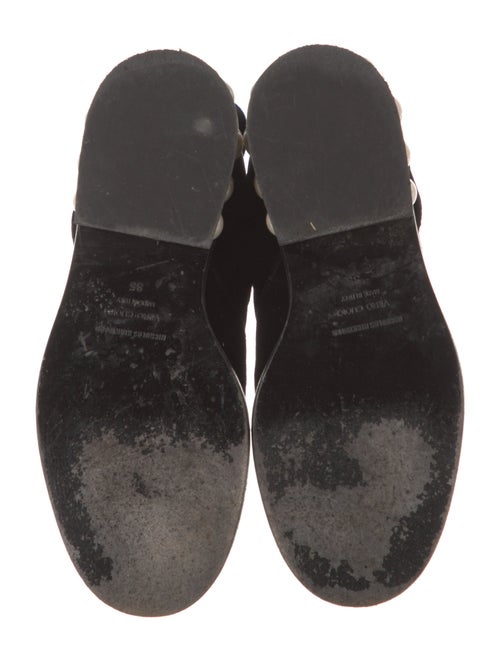 Nicholas Kirkwood Velvet Beaded Accents Moto Boots