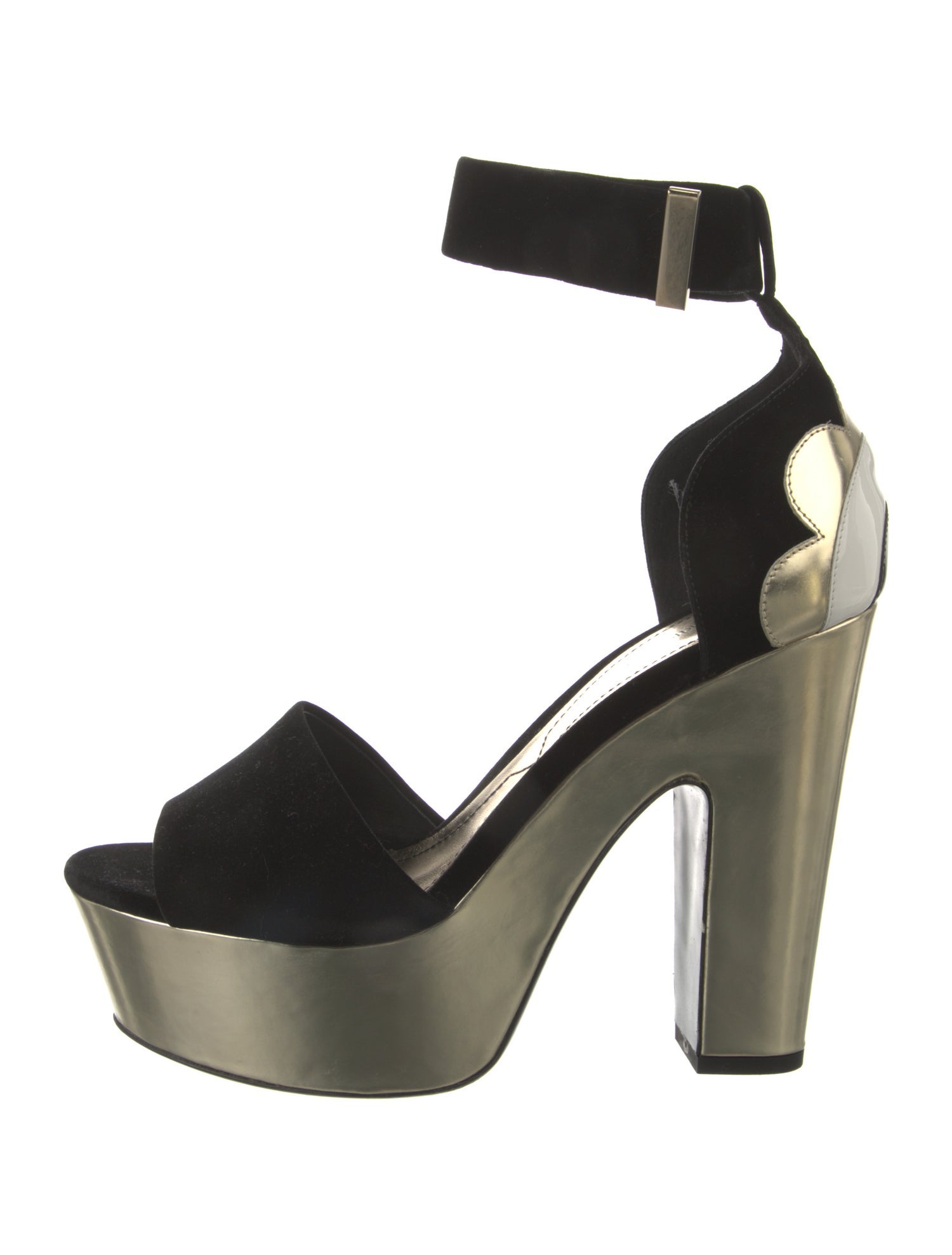 Nicholas Kirkwood Faux Pearl Accents Satin Sandals