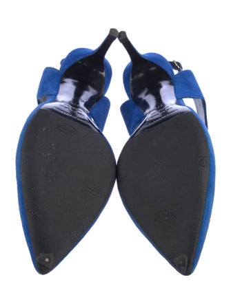 Nicholas Kirkwood Suede Slingback Pumps